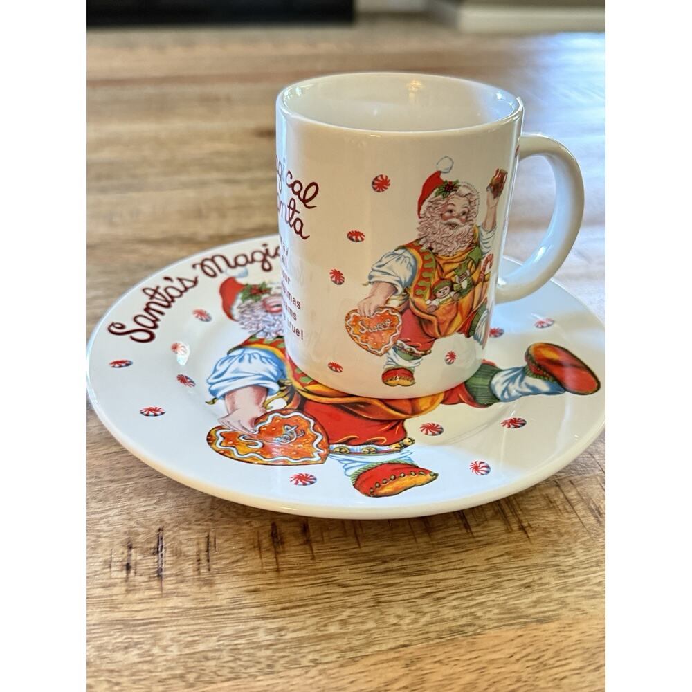 Cookies for Santa Santa’s Magical Cookies plate and mug Christmas - Picture 4 of 6
